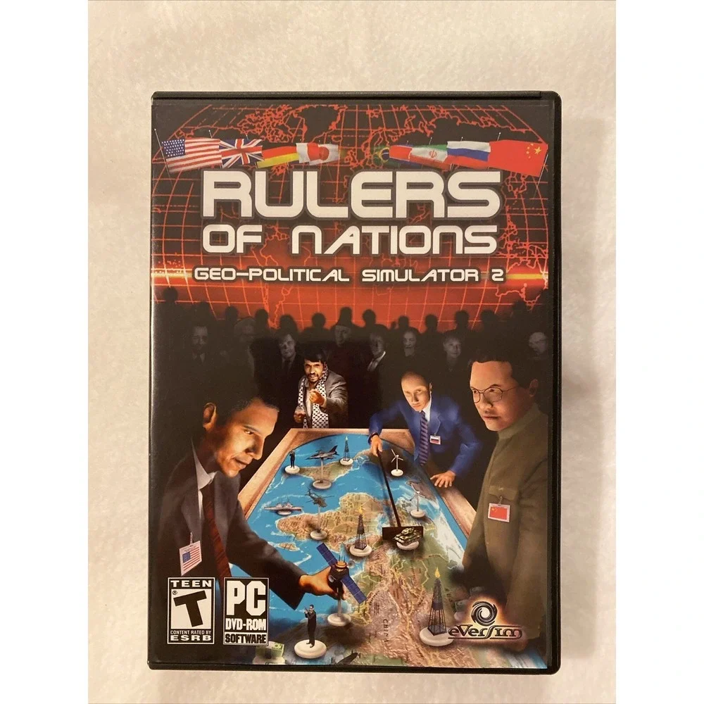 Rulers of Nations: Geo-Political Simulator 2 PC 2010 DVD ROM Software Eversim T